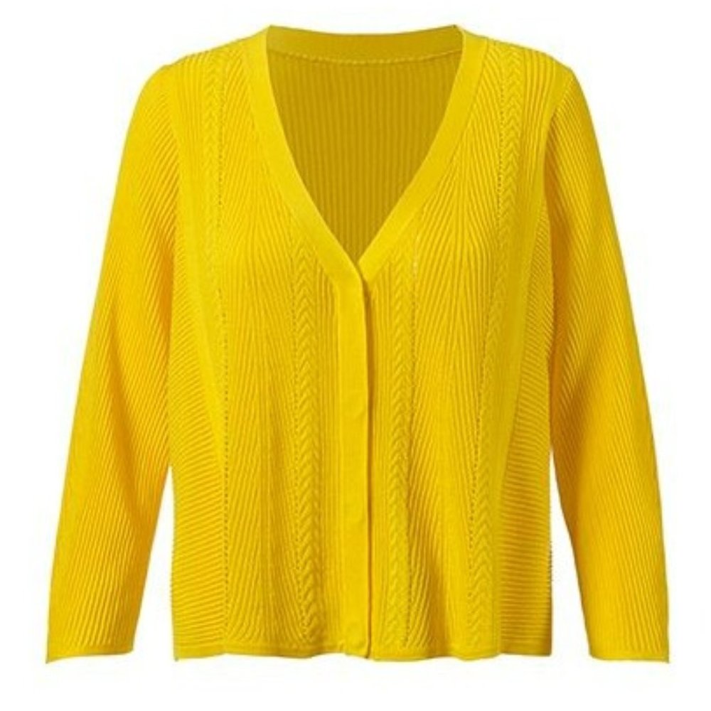 cabi Sunny Sweater -- Yellow -- Small -- Summer weight